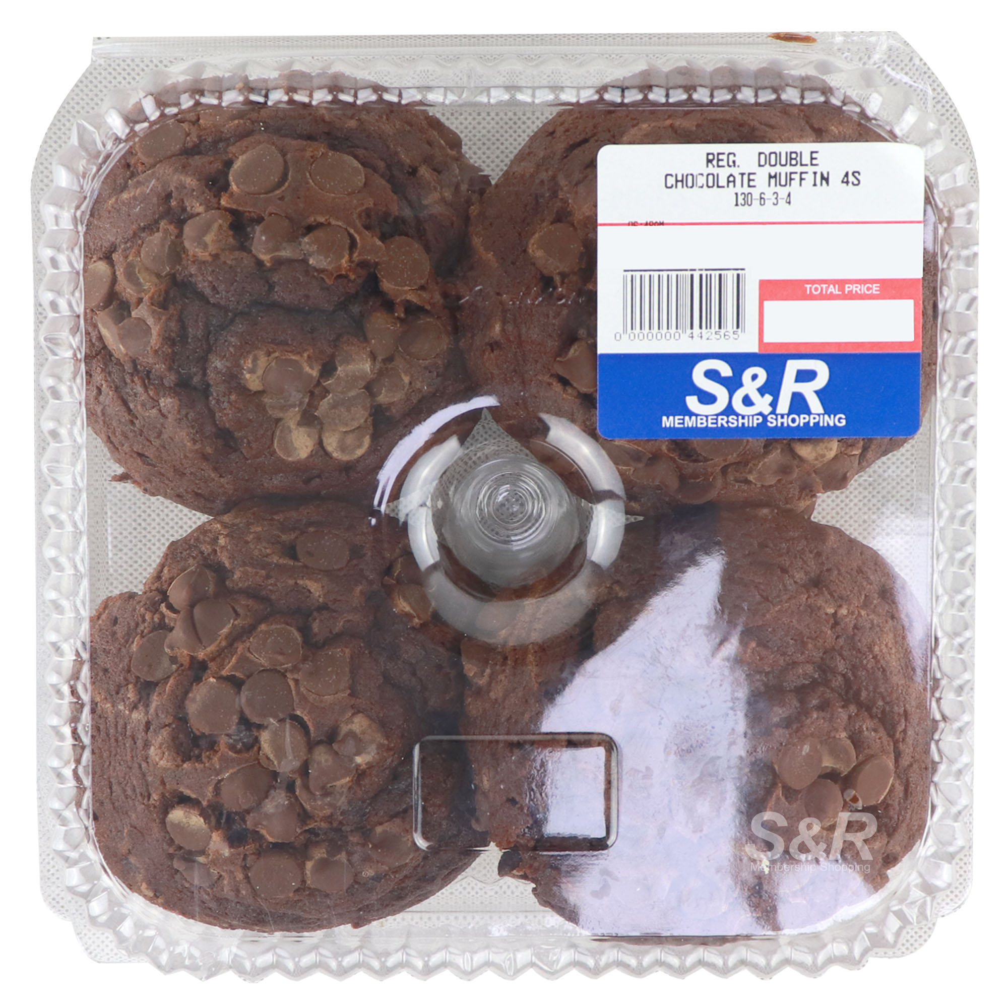 S&R Regular Double Chocolate Muffin 4pcs S&R Regular Double Chocolate Muffin 4pcs
